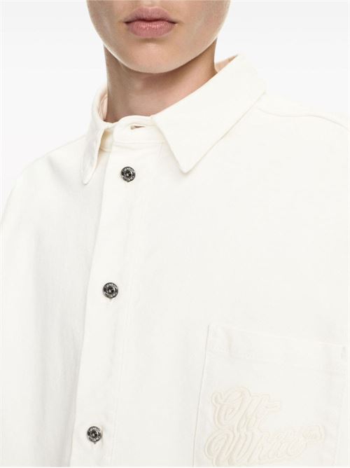 Camicia con logo OFF WHITE | OMYD059S24DEN0010202